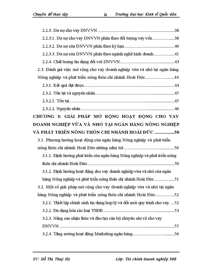 image for page Mở rộng cho vay doanh nghiệp vừa và nhỏ tại ngân hàng nông nghiệp và phát triển nông thôn chi nhánh Hoài Đức 1