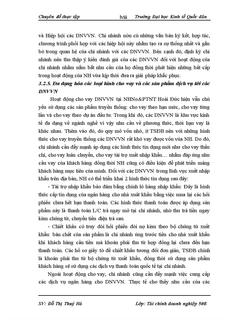 image for page Mở rộng cho vay doanh nghiệp vừa và nhỏ tại ngân hàng nông nghiệp và phát triển nông thôn chi nhánh Hoài Đức 1