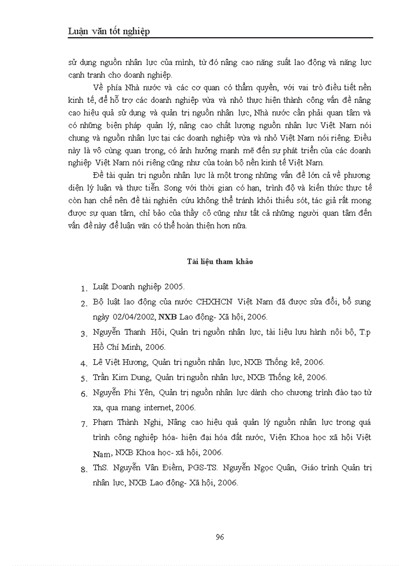 image for page Quản trị nguồn nhân lực trong các doanh nghiệp vừa và nhỏ Việt Nam Thực trạng và giải pháp