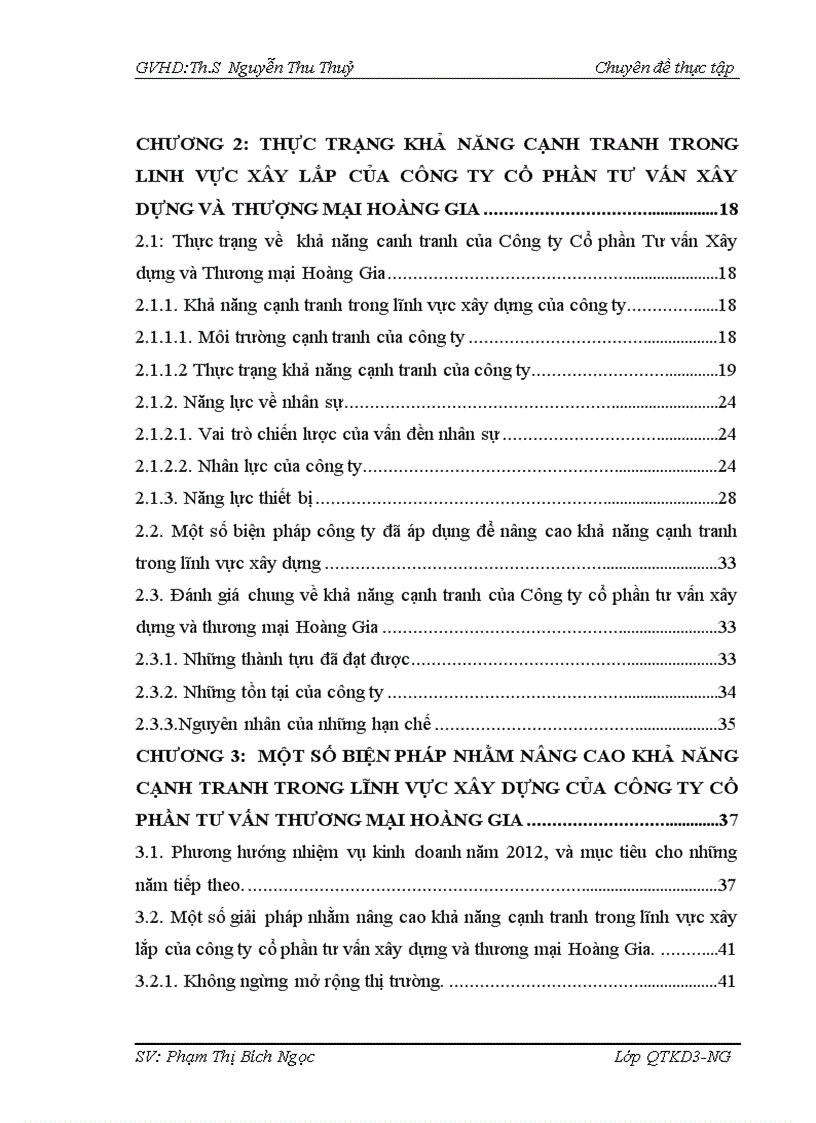 image for page Nâng cao khả năng cạnh tranh trong lĩnh vực xây dựng của Công ty cổ phần tư vấn xây dựng và thương mại Hoàng Gia 1