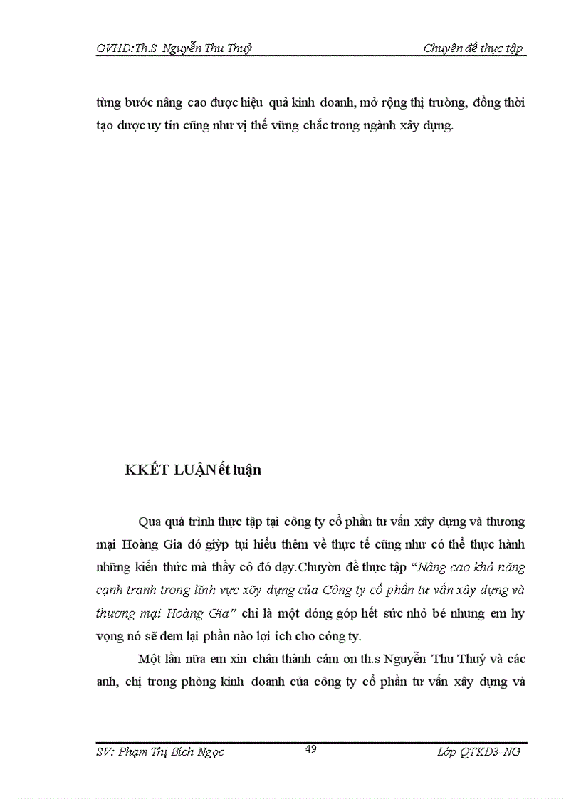 image for page Nâng cao khả năng cạnh tranh trong lĩnh vực xây dựng của Công ty cổ phần tư vấn xây dựng và thương mại Hoàng Gia 1