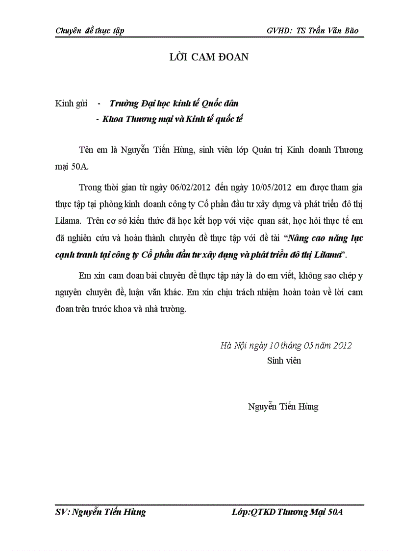 image for page Nâng cao năng lực cạnh tranh tại công ty Cổ phần đầu tư xây dựng và phát triển đô thị Lilama