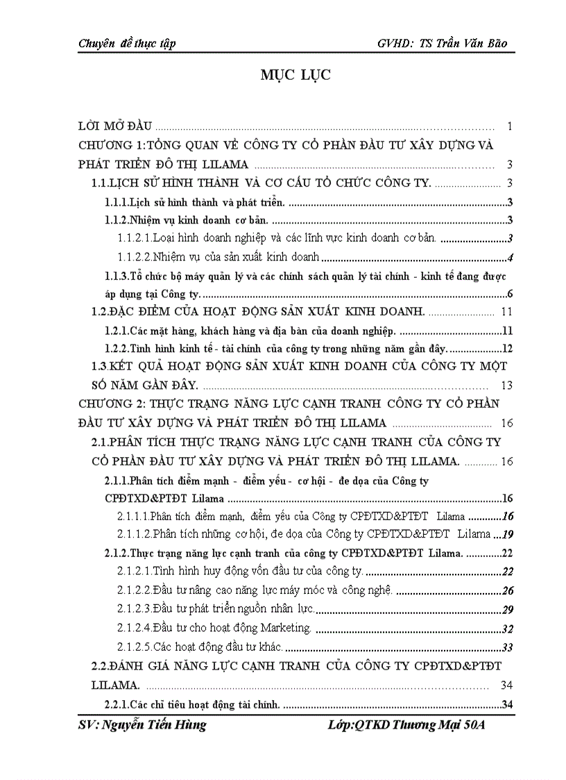 image for page Nâng cao năng lực cạnh tranh tại công ty Cổ phần đầu tư xây dựng và phát triển đô thị Lilama