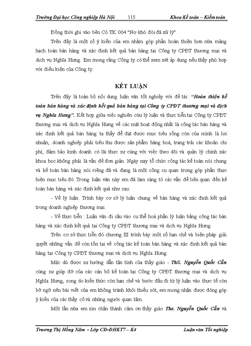 image for page Hoàn thiện kế toán bán hàng và xác định kết quả bán hàng tại Công Ty Cổ phần đầu tư thương mại và dịch vụ Nghĩa Hưng