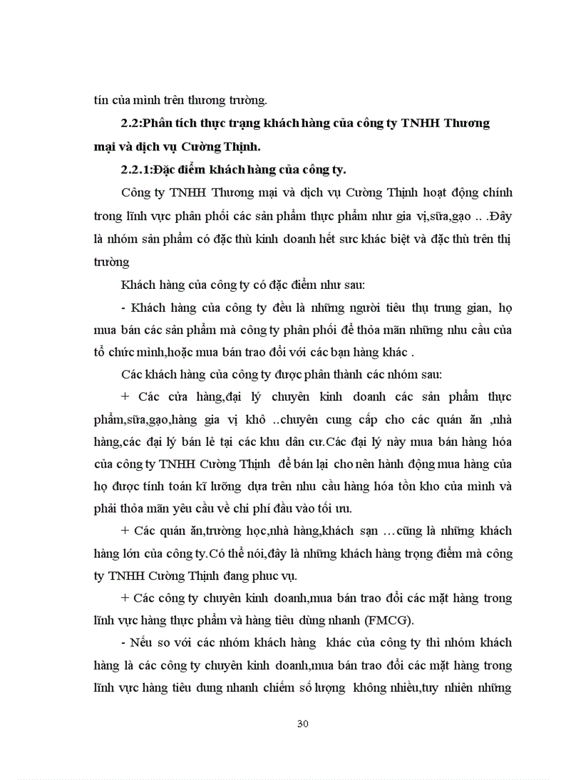 image for page Hoạt động phát triển khách hàng của Công ty TNHH Thương mại và dịch vụ Cường Thịnh