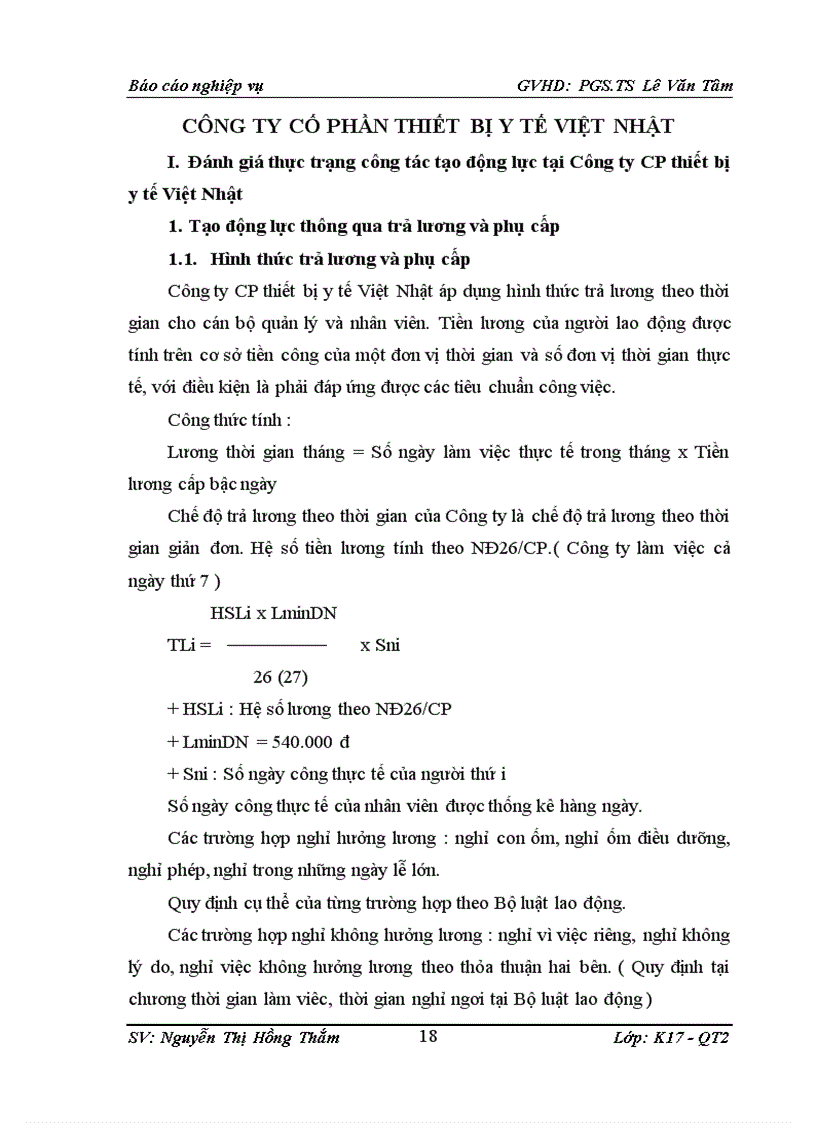 image for page Hoàn thiện công tác tạo động lực cho người lao động tại Công ty cổ phần thiết bị y tế Việt Nhật