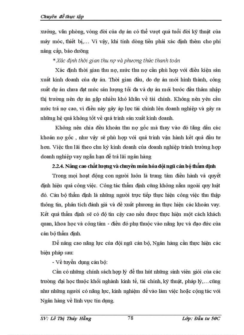 image for page Hoàn thiện công tác thẩm định dự án vay vốn đầu tư của doanh nghiệp vừa và nhỏ tại ngân hàng đầu tư và phát triển BIDV chi nhánh Tây Hồ