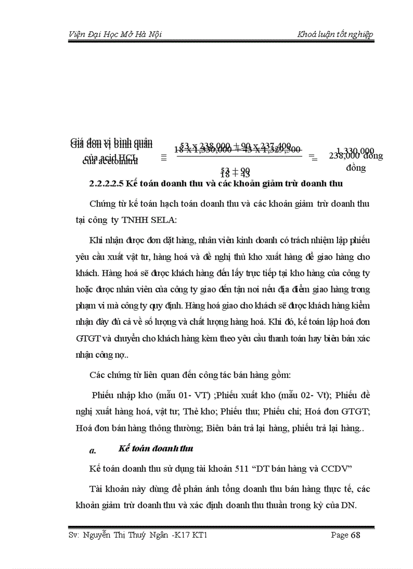image for page Hoàn thiện kế toán lưu chuyển hàng hoá và xác định kết quả tiêu thụ hàng hoá tại công ty TNHH Sela