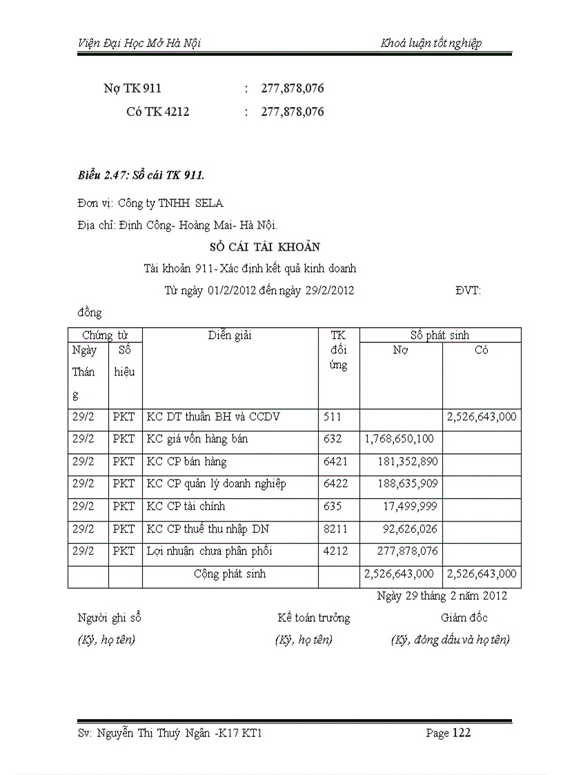 image for page Hoàn thiện kế toán lưu chuyển hàng hoá và xác định kết quả tiêu thụ hàng hoá tại công ty TNHH Sela