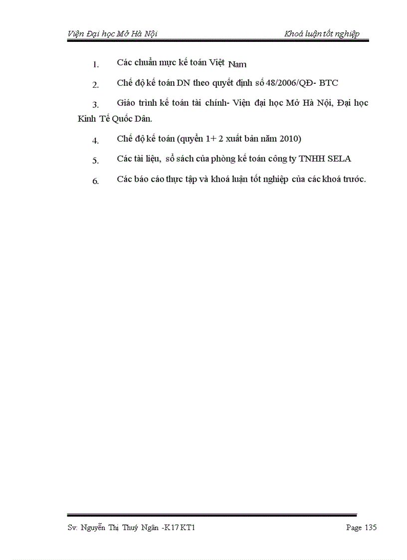 image for page Hoàn thiện kế toán lưu chuyển hàng hoá và xác định kết quả tiêu thụ hàng hoá tại công ty TNHH Sela