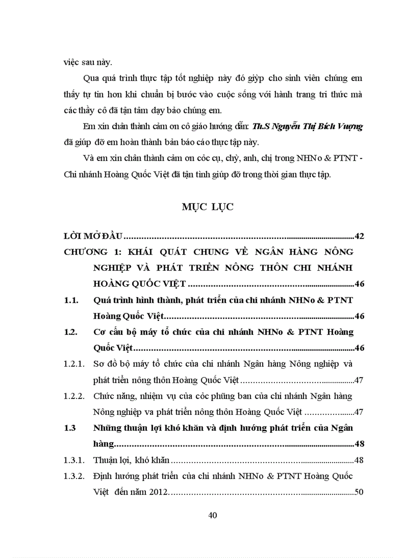 image for page Thực trạng huy động vốn tại NHNNo PTNT Chi nhánh Hoàng Quốc Việt