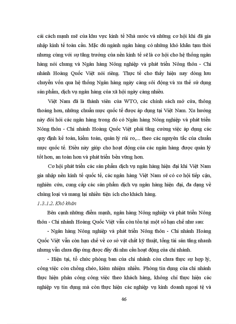 image for page Thực trạng huy động vốn tại NHNNo PTNT Chi nhánh Hoàng Quốc Việt