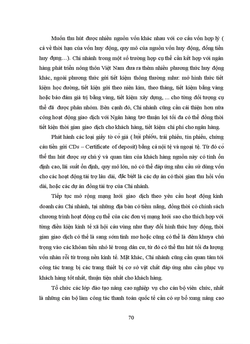 image for page Thực trạng huy động vốn tại NHNNo PTNT Chi nhánh Hoàng Quốc Việt