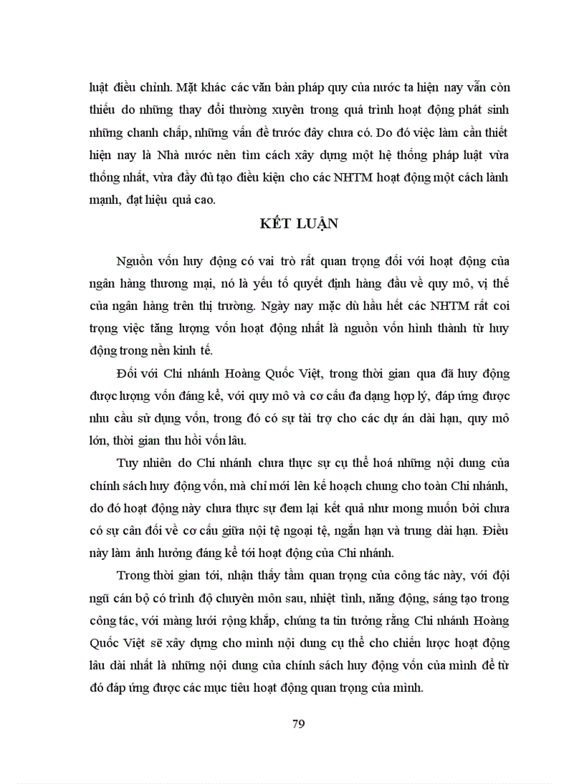 image for page Thực trạng huy động vốn tại NHNNo PTNT Chi nhánh Hoàng Quốc Việt