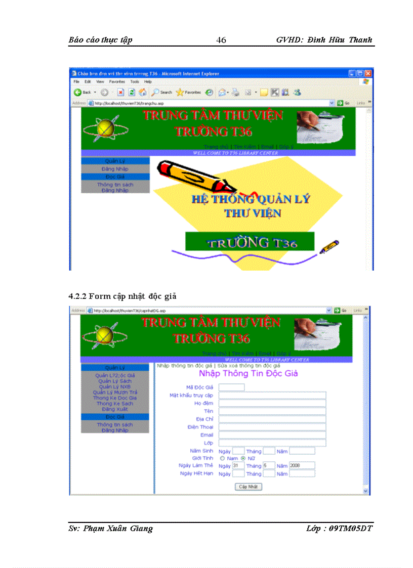 image for page Quản lý thư viện trường T36