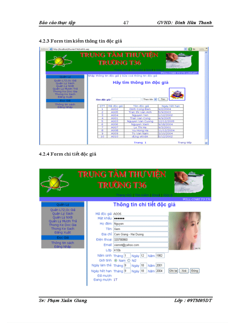 image for page Quản lý thư viện trường T36