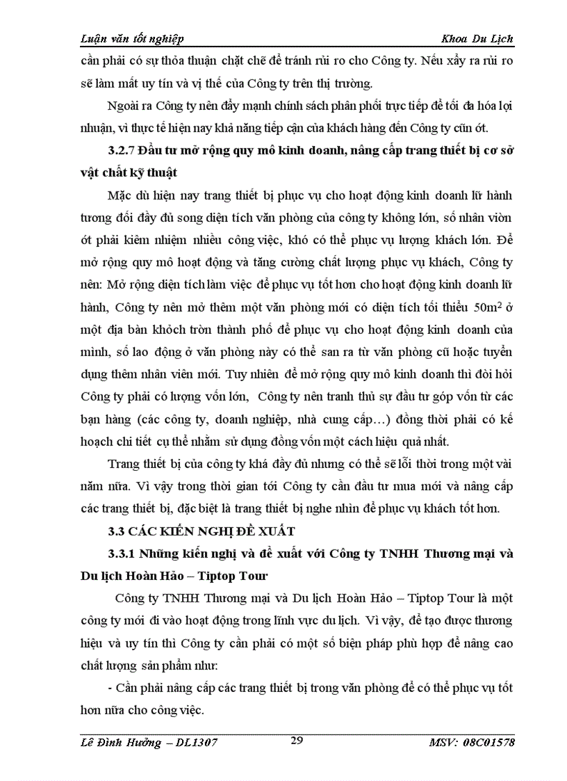 image for page Thực trạng và giải pháp phát triển hoạt động kinh doanh lữ hành tại Công ty TNHH Thương mại và Du lịch Hoàn Hảo Tiptop Tour 3