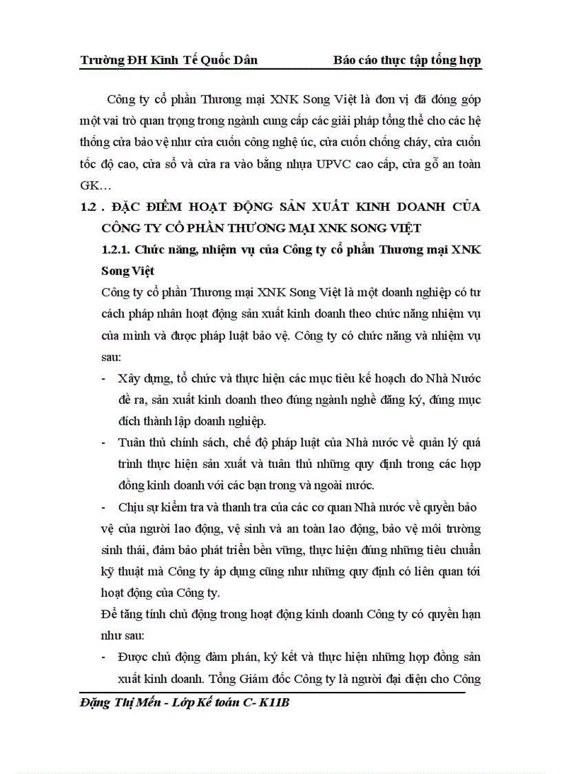 image for page Tổ chức bộ máy kế toán và hệ thống kế toán tại công ty cổ phần thương mại xnk SONG VIỆT