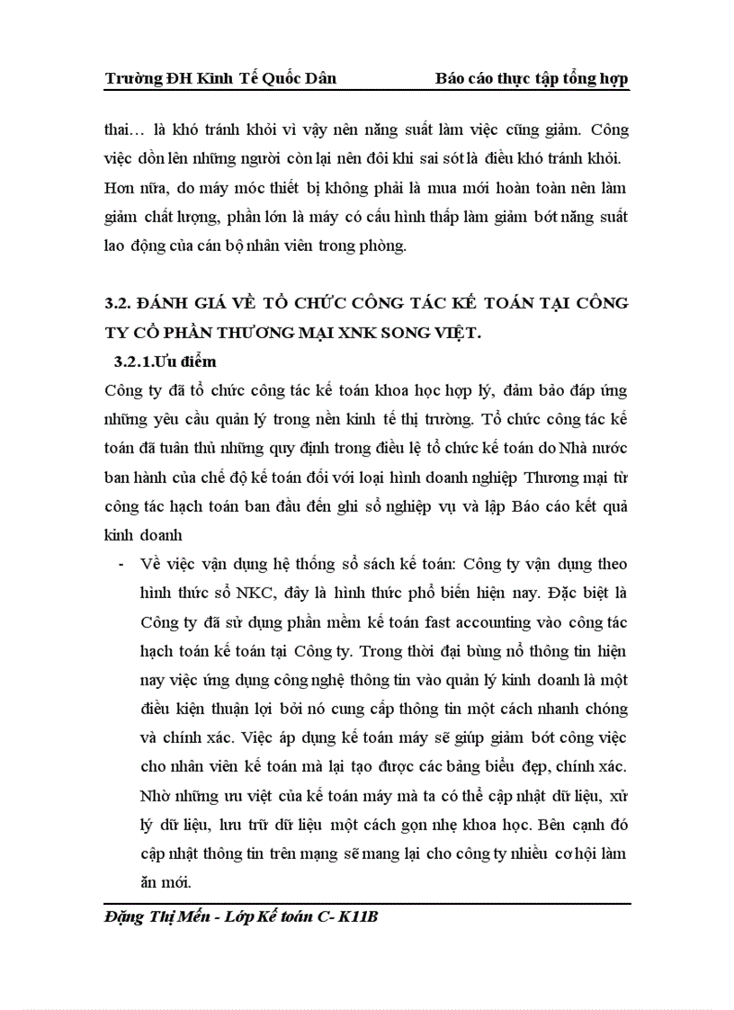 image for page Tổ chức bộ máy kế toán và hệ thống kế toán tại công ty cổ phần thương mại xnk SONG VIỆT
