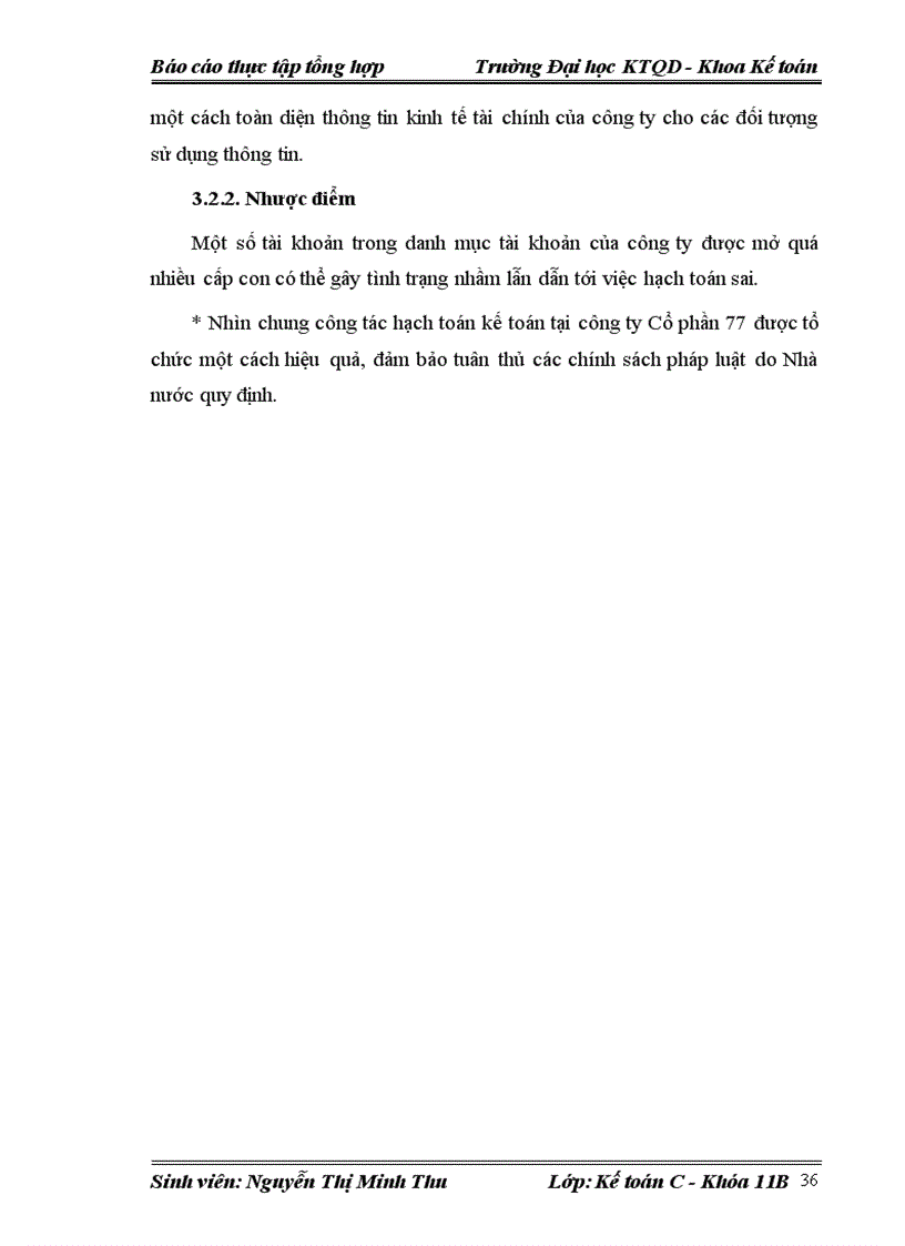 image for page Báo cáo kế toán thực tập tổng hợp tại Công ty Cổ phần 77