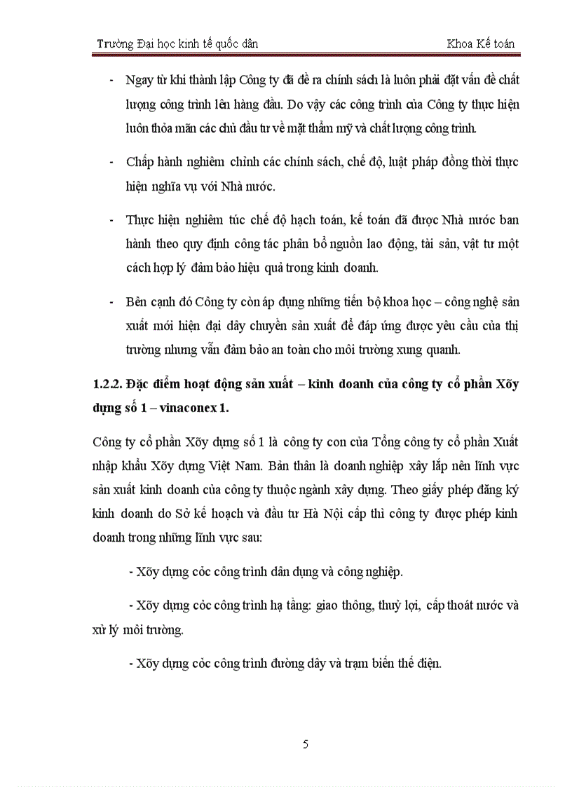 image for page Báo cáo kế toán thực tập tổng hợp tại Công ty cổ phần Xây dựng số 1 Vinaconex