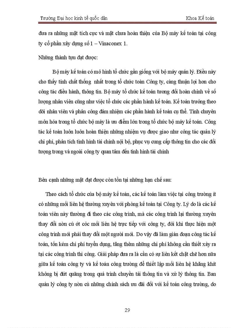 image for page Báo cáo kế toán thực tập tổng hợp tại Công ty cổ phần Xây dựng số 1 Vinaconex