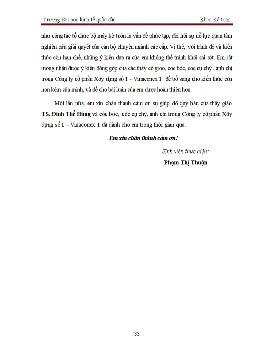 image for page Báo cáo kế toán thực tập tổng hợp tại Công ty cổ phần Xây dựng số 1 Vinaconex