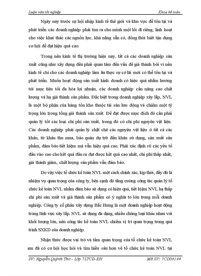 image for page Kế toán nguyên liệu vật liệu tại Công ty cổ phần xây dựng Bắc Hưng 1