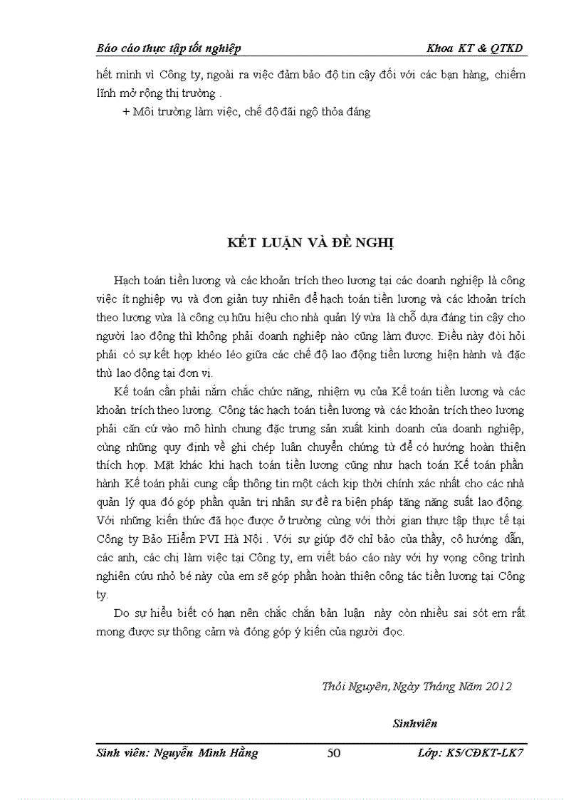 image for page Tổ chức và hoàn thiện công tác kế toán tiền lương và các khoản trích theo lương tại công ty bảo hiểm dầu khí Hà NộI