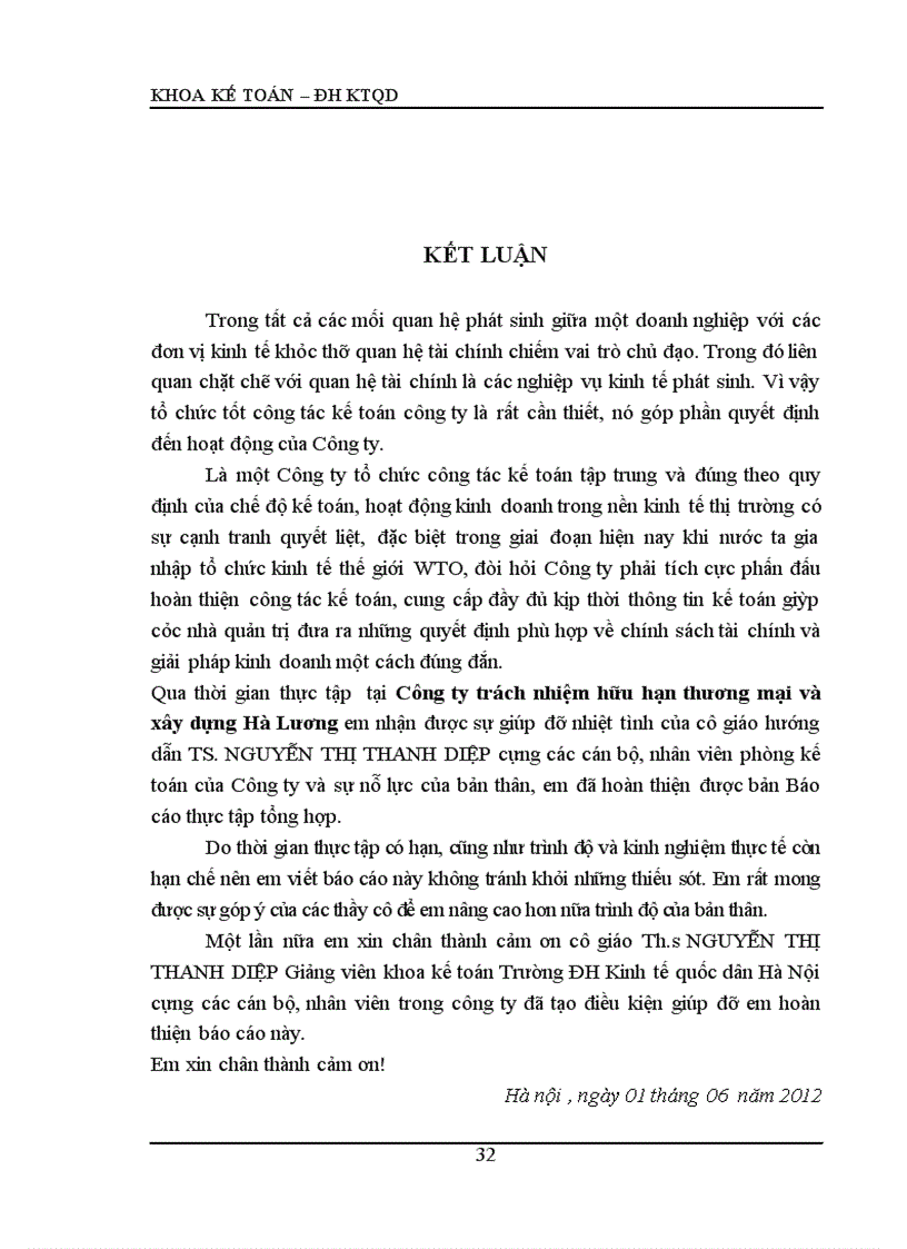 image for page Tổ chức bộ máy kế toán và hệ thống kế toán tại Công ty trách nhiệm hữu hạn thương mại và xây dựng Hà lương