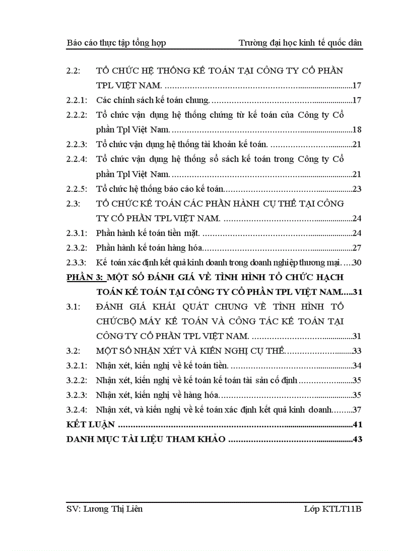 image for page Báo cáo thực tập tổng hợp kế toán tại Công ty Cổ phần Tpl Việt Nam