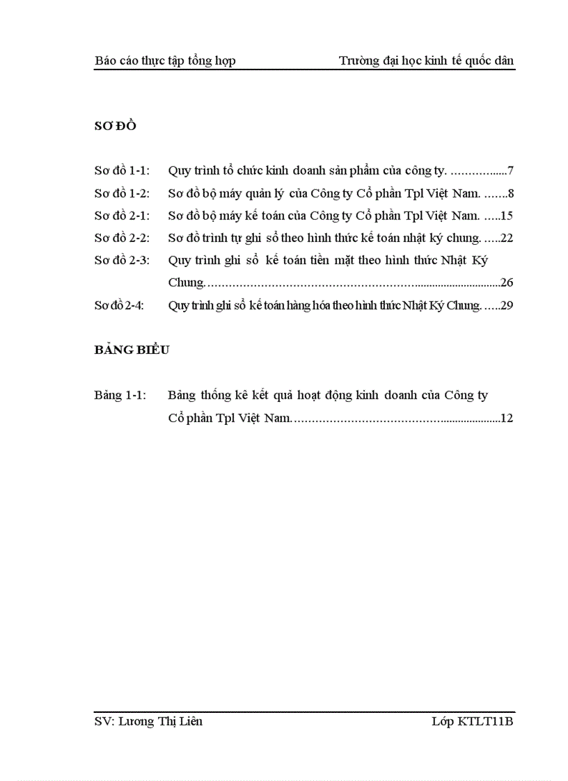 image for page Báo cáo thực tập tổng hợp kế toán tại Công ty Cổ phần Tpl Việt Nam