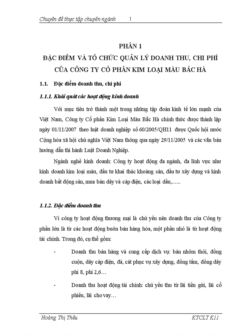 image for page Thực trạng kế toán doanh thu chi phí và xác định kết quả kinh doanh tại công ty Cổ phần kim loại màu Bắc Hà