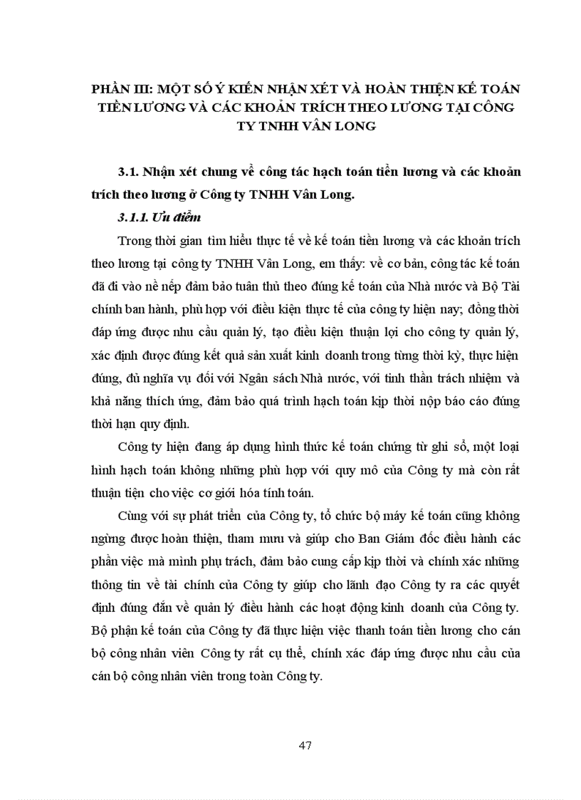 image for page Hạch toán tiền lương và các khoản trích theo lương tại công ty TNHH Vân Long