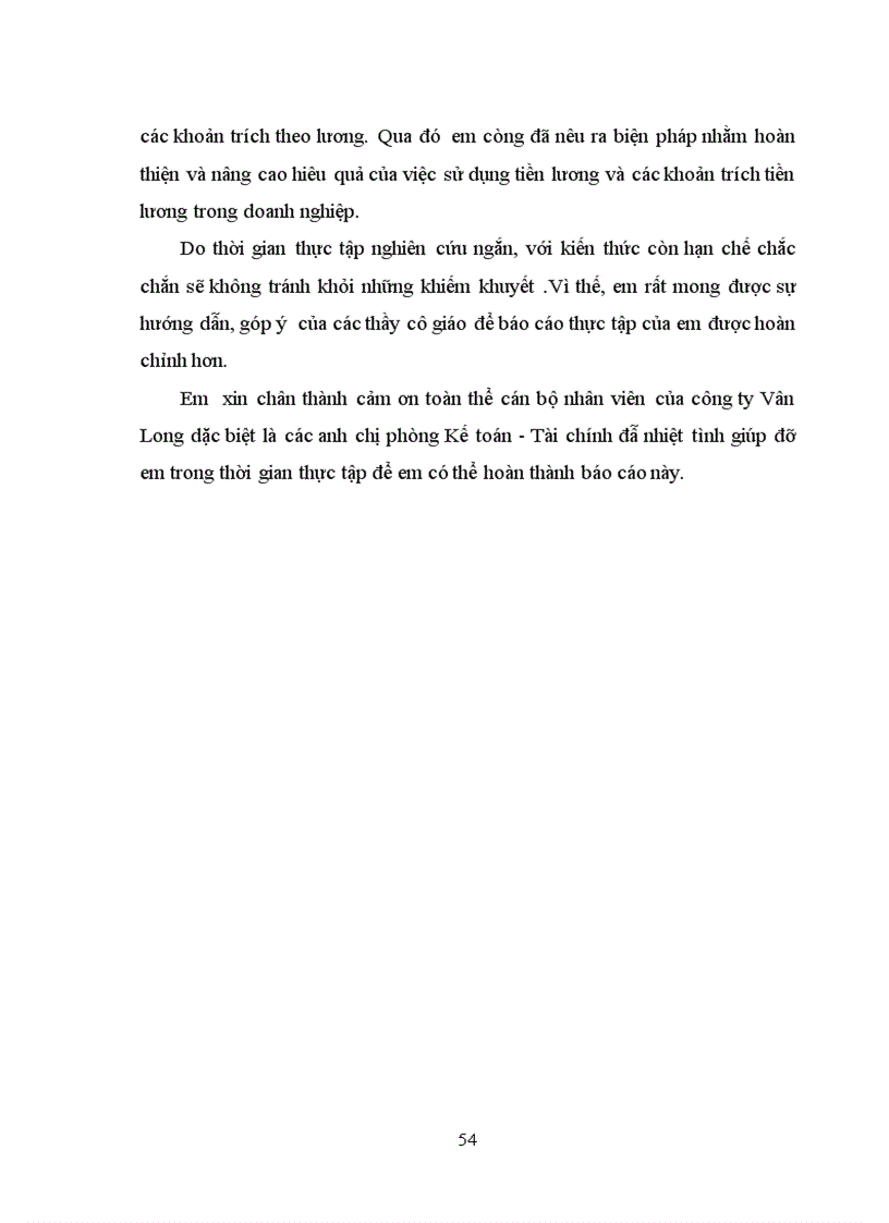 image for page Hạch toán tiền lương và các khoản trích theo lương tại công ty TNHH Vân Long