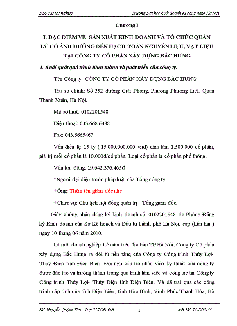 image for page Hoàn thiện hạch toán kế toán nguyên liệu vật liệu tại Công ty cổ phần xây dựng Bắc Hưng 3