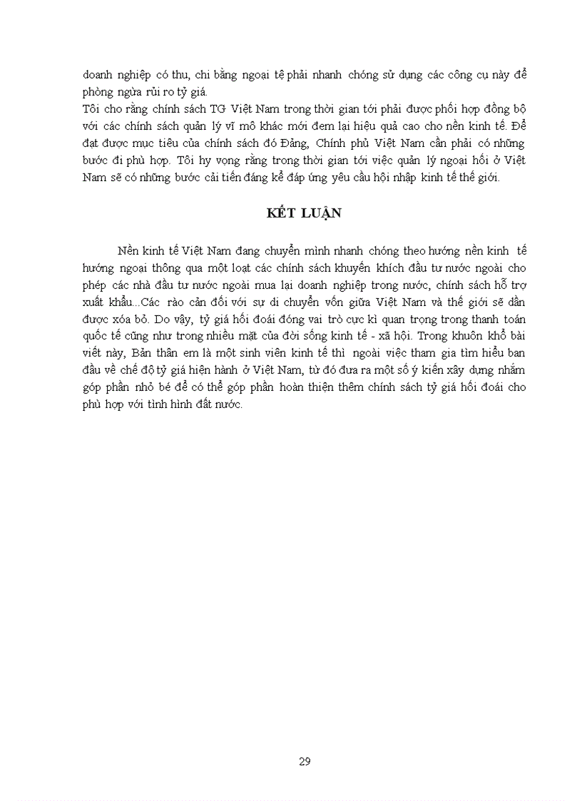 image for page Tỷ giá hối đoái và chính sách điều hành tỷ giá hối đoái của Việt Nam