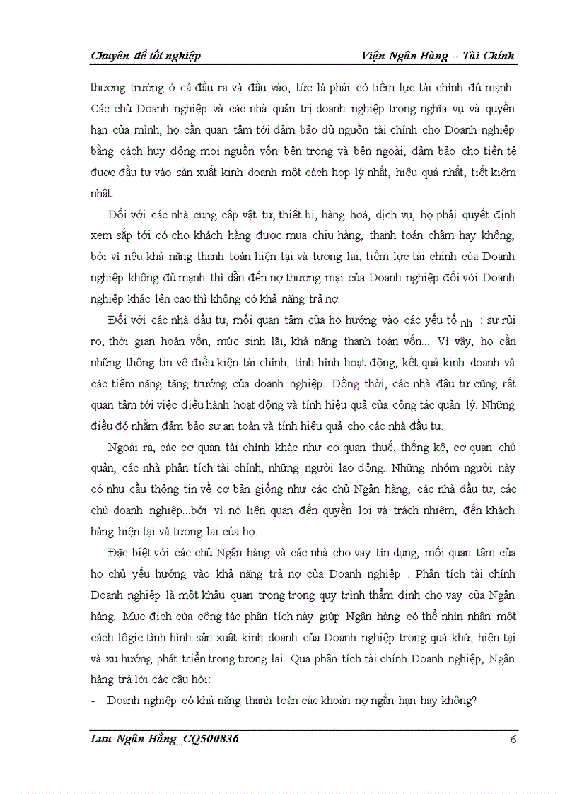 image for page Giải pháp nâng cao chất lượng phân tích tài chính đối với doanh nghiệp vay vốn tại Chi nhánh Ngân hàng TMCP Á Châu Hà Nội
