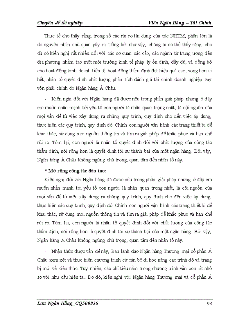 image for page Giải pháp nâng cao chất lượng phân tích tài chính đối với doanh nghiệp vay vốn tại Chi nhánh Ngân hàng TMCP Á Châu Hà Nội