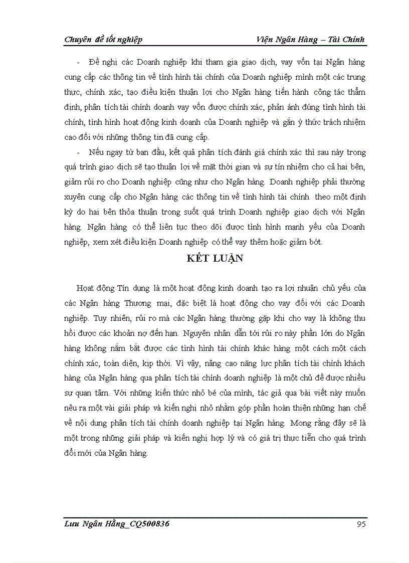 image for page Giải pháp nâng cao chất lượng phân tích tài chính đối với doanh nghiệp vay vốn tại Chi nhánh Ngân hàng TMCP Á Châu Hà Nội