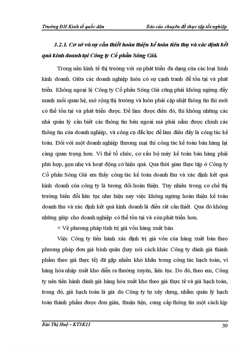 image for page Hoàn thiện kế toán bán hàng tại Công ty Cổ phần sông Giá 1