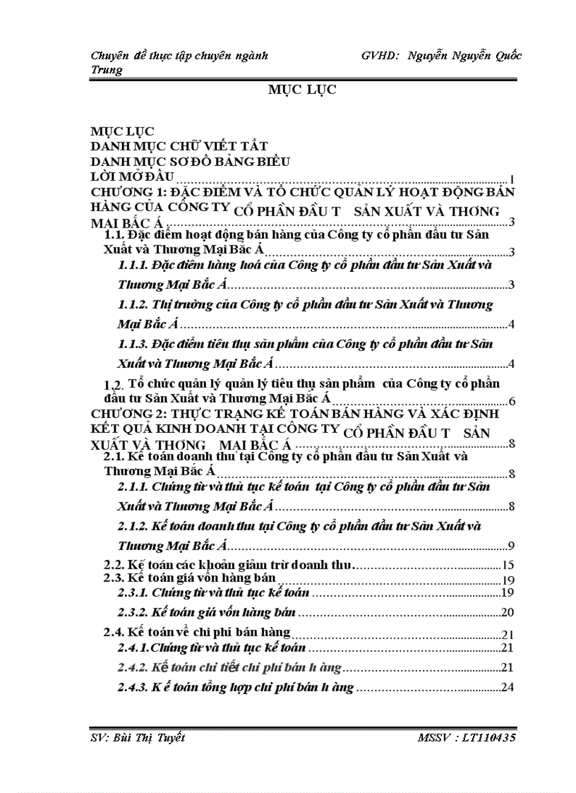 image for page Hoàn thiện kế toán bán hàng và xác định kết quả kinh doanh tại Công ty cổ phần đầu tư sản xuất và thương mại Bắc á