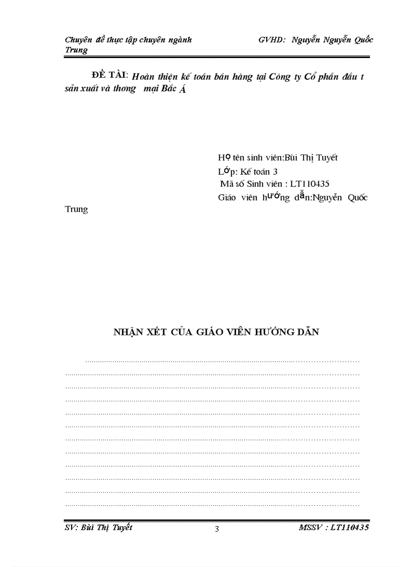 image for page Hoàn thiện kế toán bán hàng và xác định kết quả kinh doanh tại Công ty cổ phần đầu tư sản xuất và thương mại Bắc á