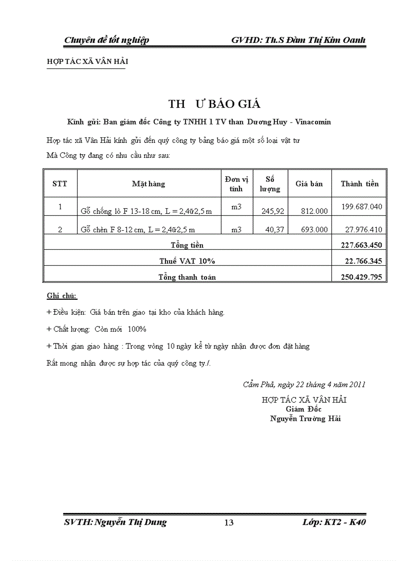 image for page Thực trạng kế toán nguyên vật liệu tại công ty than Dương Huy