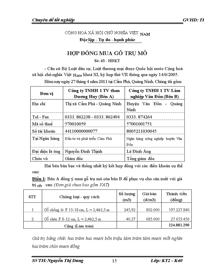image for page Thực trạng kế toán nguyên vật liệu tại công ty than Dương Huy