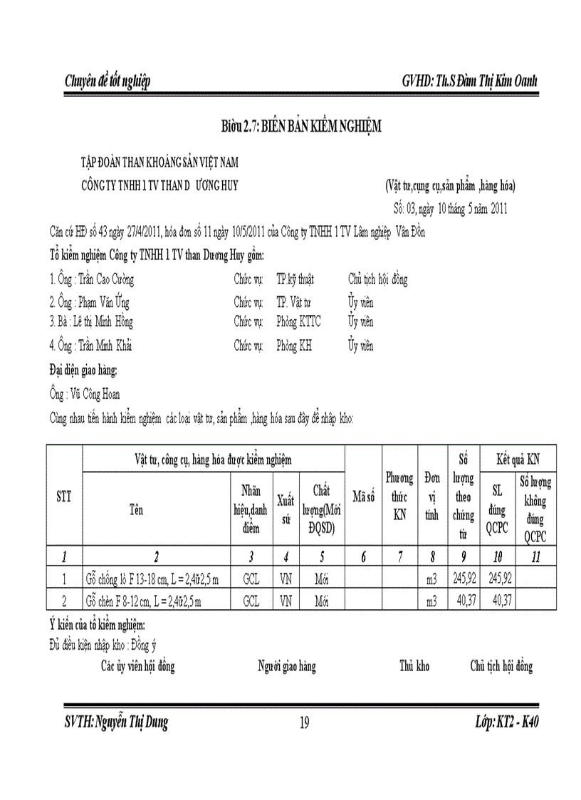 image for page Thực trạng kế toán nguyên vật liệu tại công ty than Dương Huy