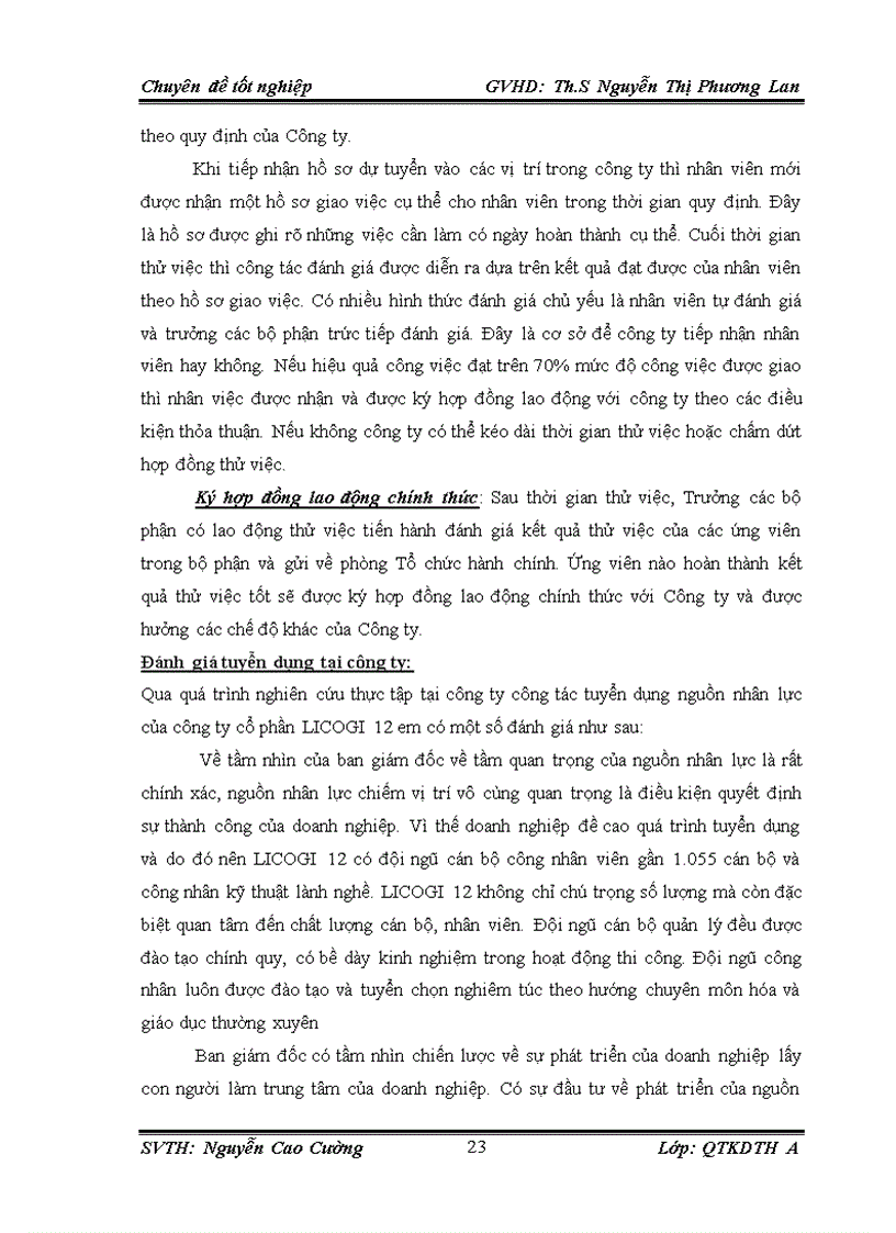 image for page Giải pháp hoàn thiện công tác quản trị nguồn nhân lực tại Công ty Cổ phần LICOGI 12