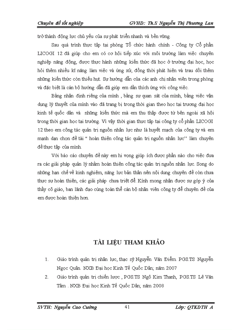 image for page Giải pháp hoàn thiện công tác quản trị nguồn nhân lực tại Công ty Cổ phần LICOGI 12