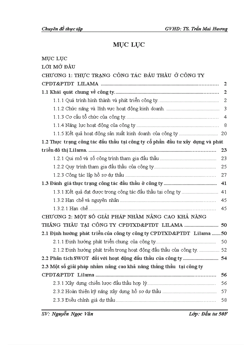 image for page Nâng cao khả năng thắng thầu tại công ty Cổ phần đầu tư xây dựng và phát triển đô thi Lilama 1