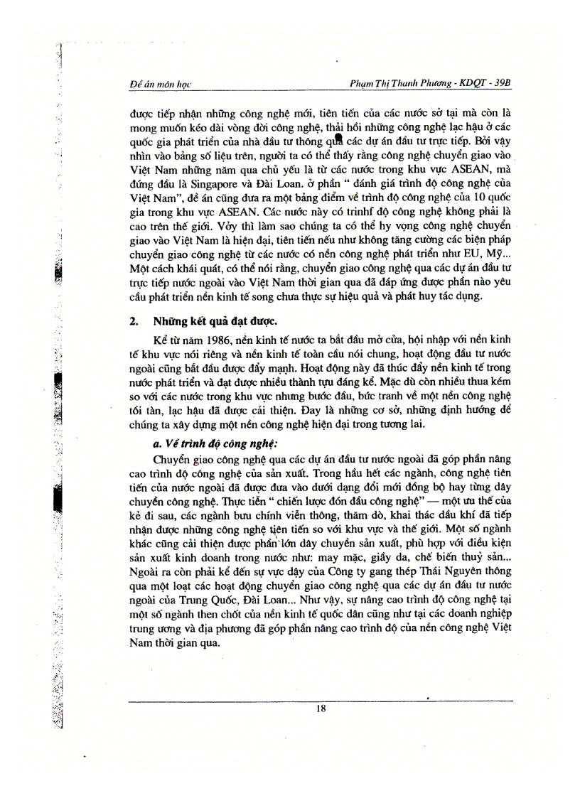image for page Một số giải pháp góp phần nâng cao hiệu quả chuyển giao công nghệ qua cac dự án đầu tư nước ngoài